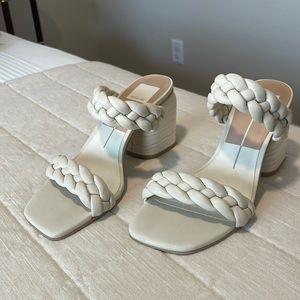 Dolce Vita Braided Block Heel Sandals, Size 7.5